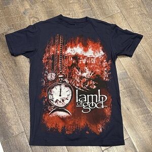 Lamb of God Graphic T-Shirt Navy Band Tee Medium NWOT